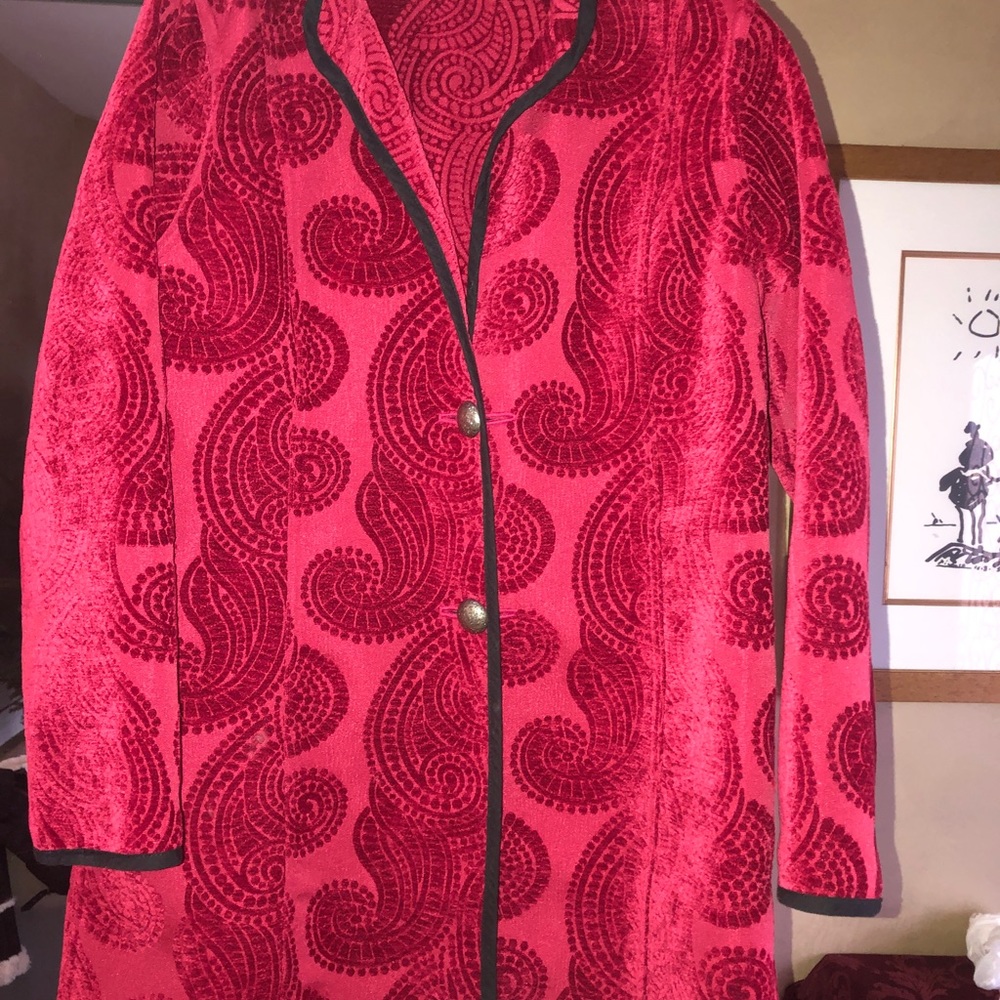 Vintage women’s red coat Sz M